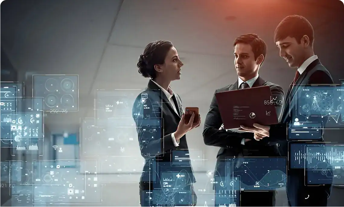 Team of professionals discussing Cloud Consulting Service solutions