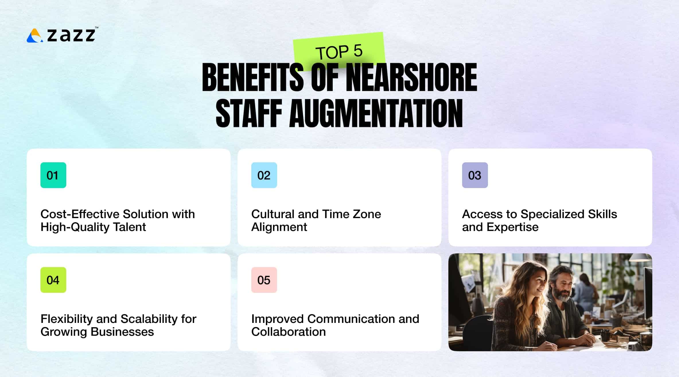 Top 5 benefits of nearshore staff augmentation