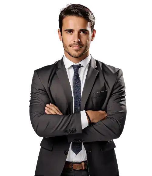 Incident Response Services consultant in formal attire with arms crossed