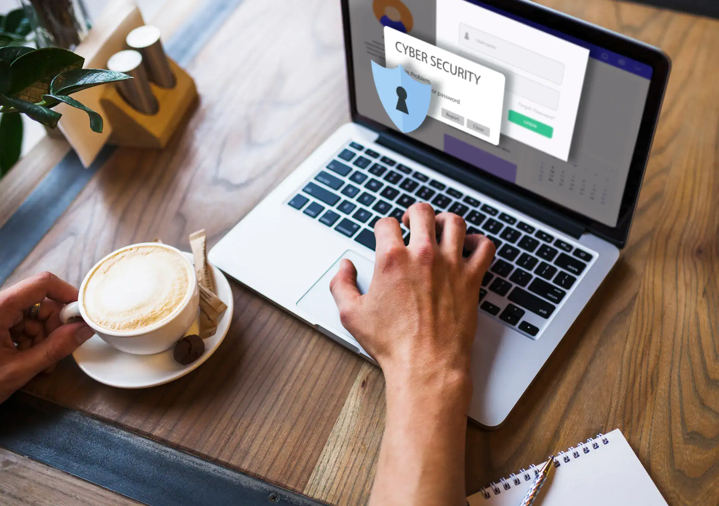 Businesswoman presenting an overview of email security services in a professional meeting