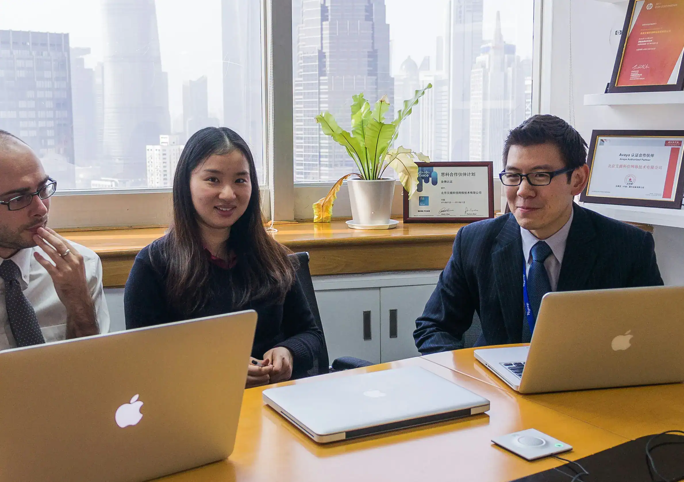 Ping Identity consultants in a business meeting