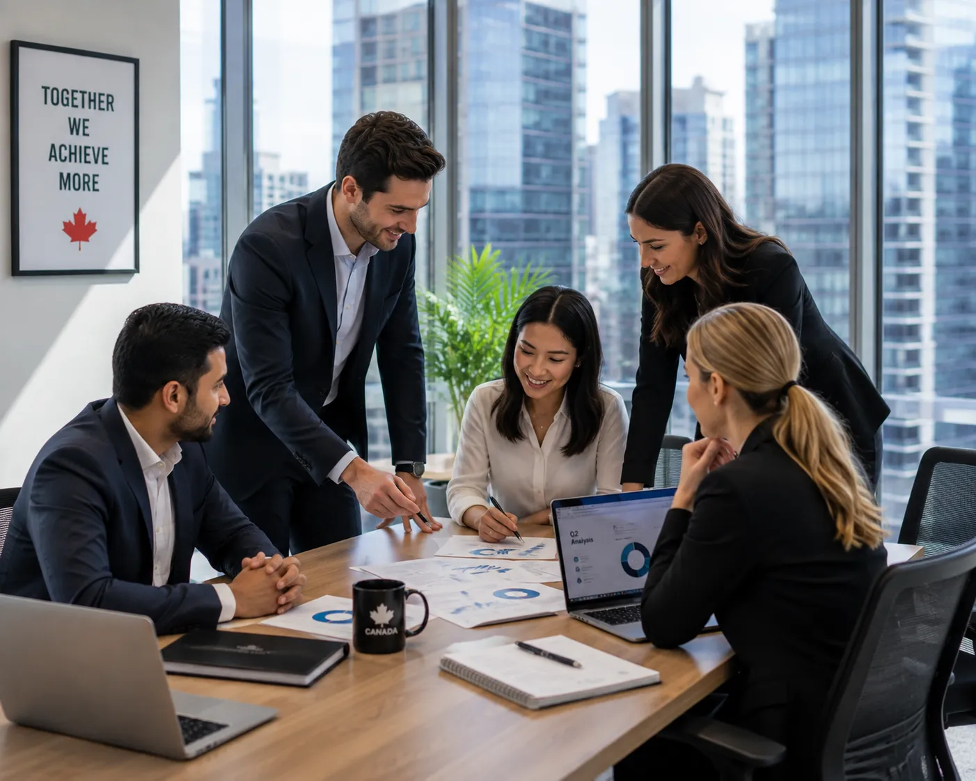 ai outsourcing services team discussing client's requirements